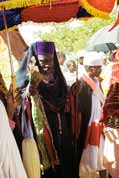 The highest Lalibela priest during Timkat procession. Ethiopia.