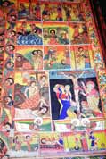 Holy picture at village church. Lake Tana. North,  Ethiopia.