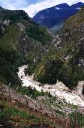 Baliem river in south part of Baliem Valley. Papua,  Indonesia.