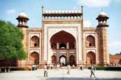 Taj Mahal complex. Agra town. India.