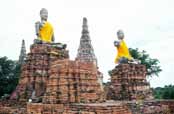 Old ruins at Ayuthaya town. Thailand.