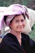 Woman from Pa-O hill tribe. Inle lake area. Myanmar (Burma).