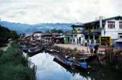 Nyaughswe village. Inle lake area. Myanmar (Burma).