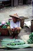At the market. Hsipaw village. Myanmar (Burma).