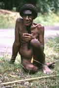 Villager from Dani tribe. Papua, Indonesia.