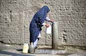 Local people at Kharanagh village. Iran.
