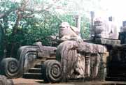 The remains of the ancient city of Polonnaruwa, dates from the reign of the Indian Chola dynasty in the 11th and 12th century. Sri Lanka.
