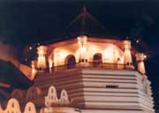 Dalada Maligawa (Temple of the Tooth), a temple which houses Sri Lanka's most important religious relic - the sacred tooth of Buddha. Kendy. Sri Lanka.