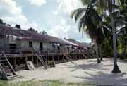 Saham longhouse - 140 km away from Pontianak. Kalimantan, Indonesia.