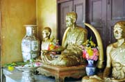 Temple Sukhothai Traimit at Bangkok Thailand.