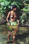 Fishing. Siberut island. Sumatra, Indonesia.