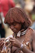 Market at Dimeka village. South,  Ethiopia.