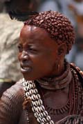 Hamar people at Turmi market. Ethiopia.