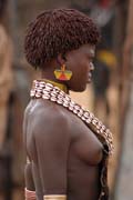 Hamar people at Turmi market. Ethiopia.