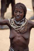 Hamar people at Turmi market. Ethiopia.