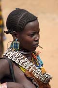 Hamar people at Turmi market. Ethiopia.