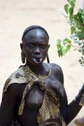Mursi woman at Turmi market. Ethiopia.