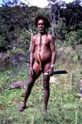 Villager from Dani tribe. Baliem Valley. Papua, Indonesia.
