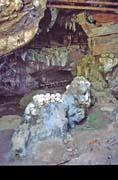 Old graves at cave. Tana Toraja area. Indonesia.