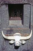 Decoration of one modern grave. Tana Toraja area. Indonesia.