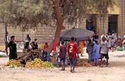 Street makret at town Timbuktu (Tombouctou). Mali.