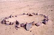Funeral place. Sahara desert. Mali.