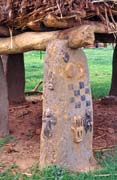 Decoration of togu-na, Dogon country. Mali.