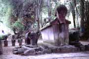 Batac tombs. Lake Toba, Samosir island. Sumatra, Indonesia.