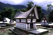 Batac tombs. Lake Toba, Samosir island. Sumatra,  Indonesia.