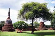 Old ruins at Ayuthaya town. Thailand.