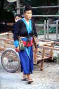 Woman from Hmong tribe. Pakbeng village. Laos.