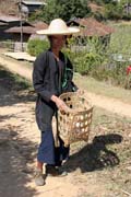 Woman from Pa-O hill tribe. Villages around Inle Lake. Myanmar (Burma).