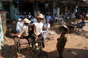 Rikshaw. South of Yangon. Myanmar (Burma).