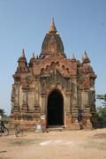 The Temples of Bagan cover an area of 16 square miles. The majority of its buildings were built in the 1000s to 1200s, during the time Bagan was the capital of the First Burmese Empire. Myanmar (Burma).