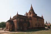 The Temples of Bagan cover an area of 16 square miles. The majority of its buildings were built in the 1000s to 1200s, during the time Bagan was the capital of the First Burmese Empire. Myanmar (Burma).