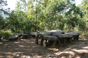 Traditional graves of Chin people. Chin State. Myanmar (Burma).