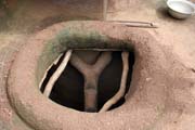 Tata somba house and entrance to the upper floor. Boukoumb area. Benin.