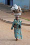 Street life, Ouidah town. Benin.