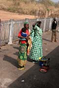 Train travel to the north town N'Gaoundr. Cameroon.