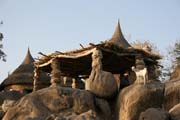 Mountain village Djingliya at Mandara Mountains. Cameroon.