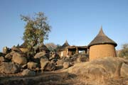 Mountain village Djingliya at Mandara Mountains. Cameroon.