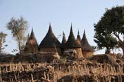 Mountain village Djingliya at Mandara Mountains. Cameroon.