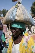 Village market at Kujapa. Mandara Mountains area. Cameroon.