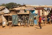 Street market at N'Gaoundr town. Cameroon.