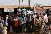 Street market at N'Gaoundr town. Cameroon.