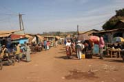 Street market at N'Gaoundr town. Cameroon.