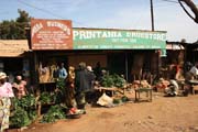 Street market at N'Gaoundr town. Cameroon.