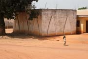 Interesting building at N'Gaoundr town. Cameroon.