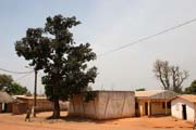 Street at N'Gaoundr town. Cameroon.