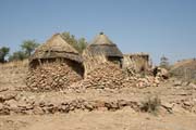 Mountain village at Mandara Mountains. Cameroon.